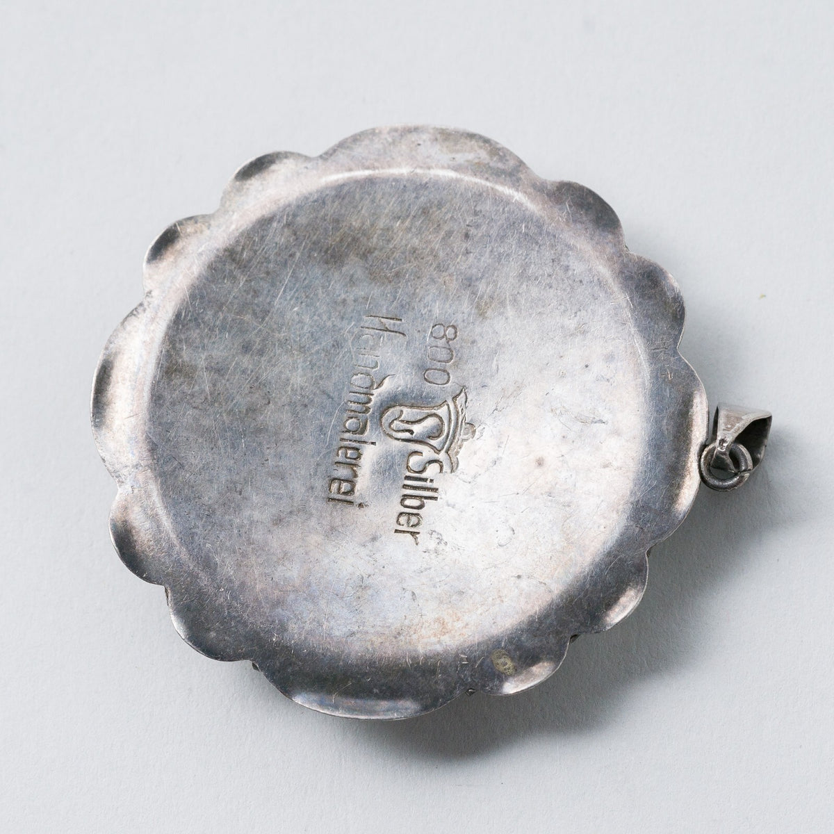 Anhänger 800 Silber Porzellan 5,4 cm 13,83 g4