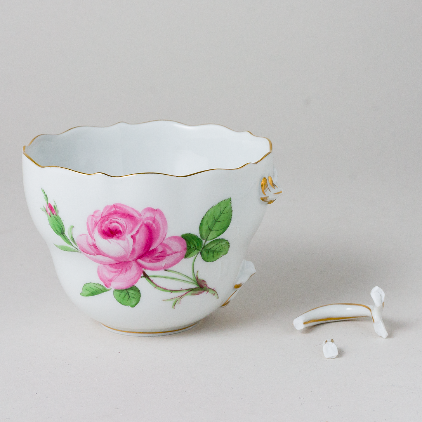 Meissen Kaffeetasse Rote Rose 2. Wahl5