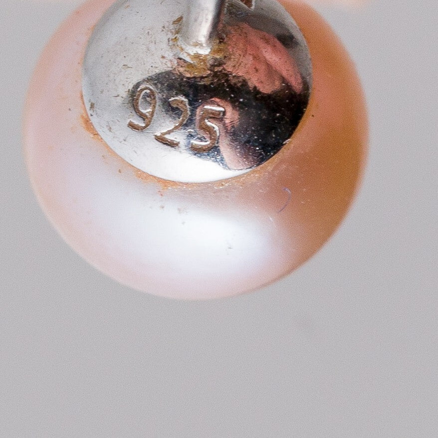 Einzelner Ohrring Ohrstecker 925 Silber Perle 0,78 g1