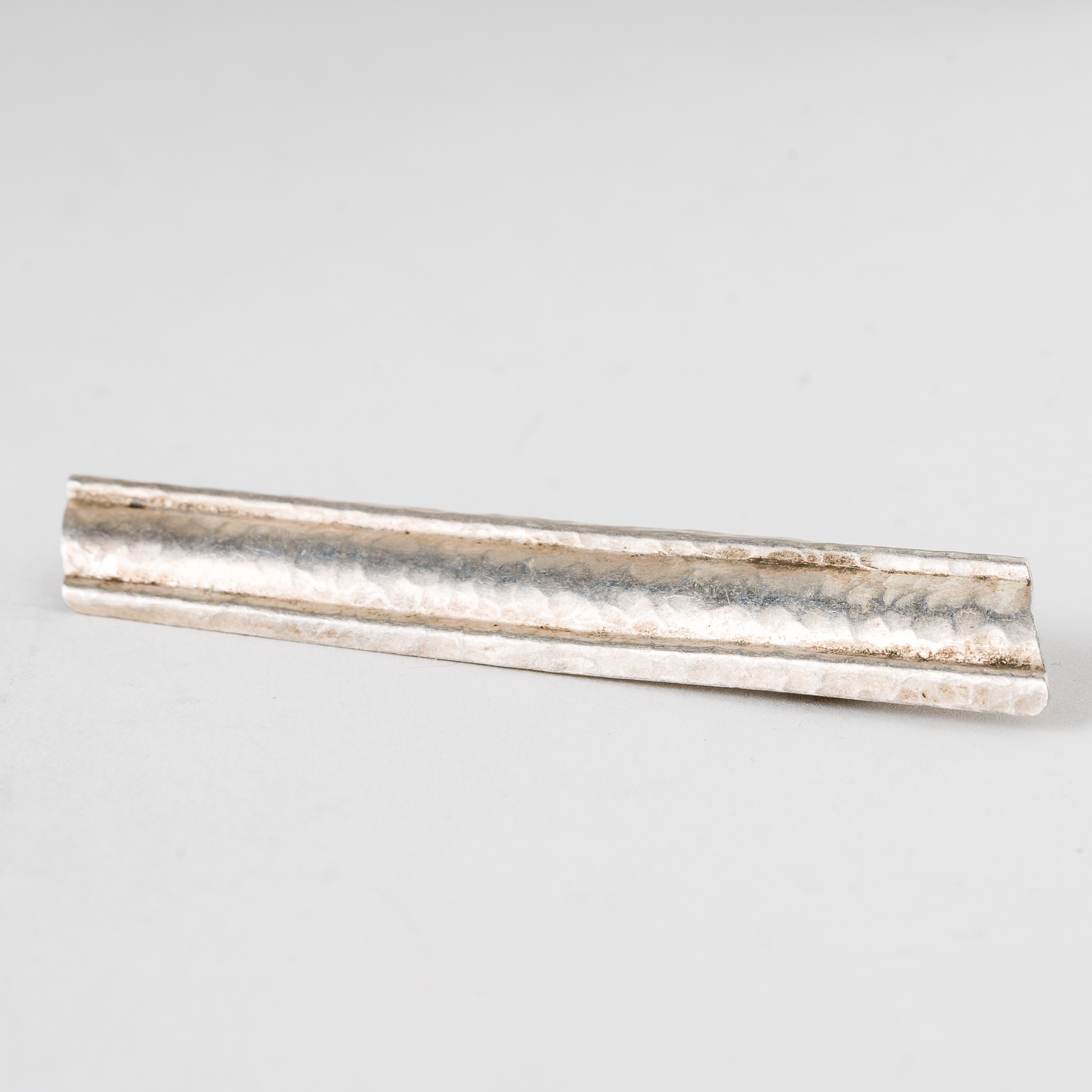 CNC: Brosche Hammerschlag 800er Silber 3 g 6 cm0
