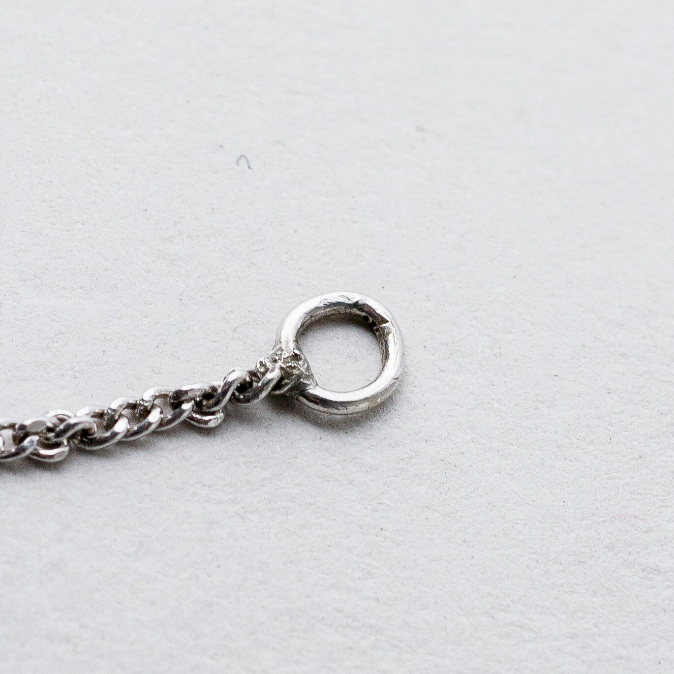 Silber Halskette 830 Panzerkette 1,2 mm 43 cm 2,18 g3