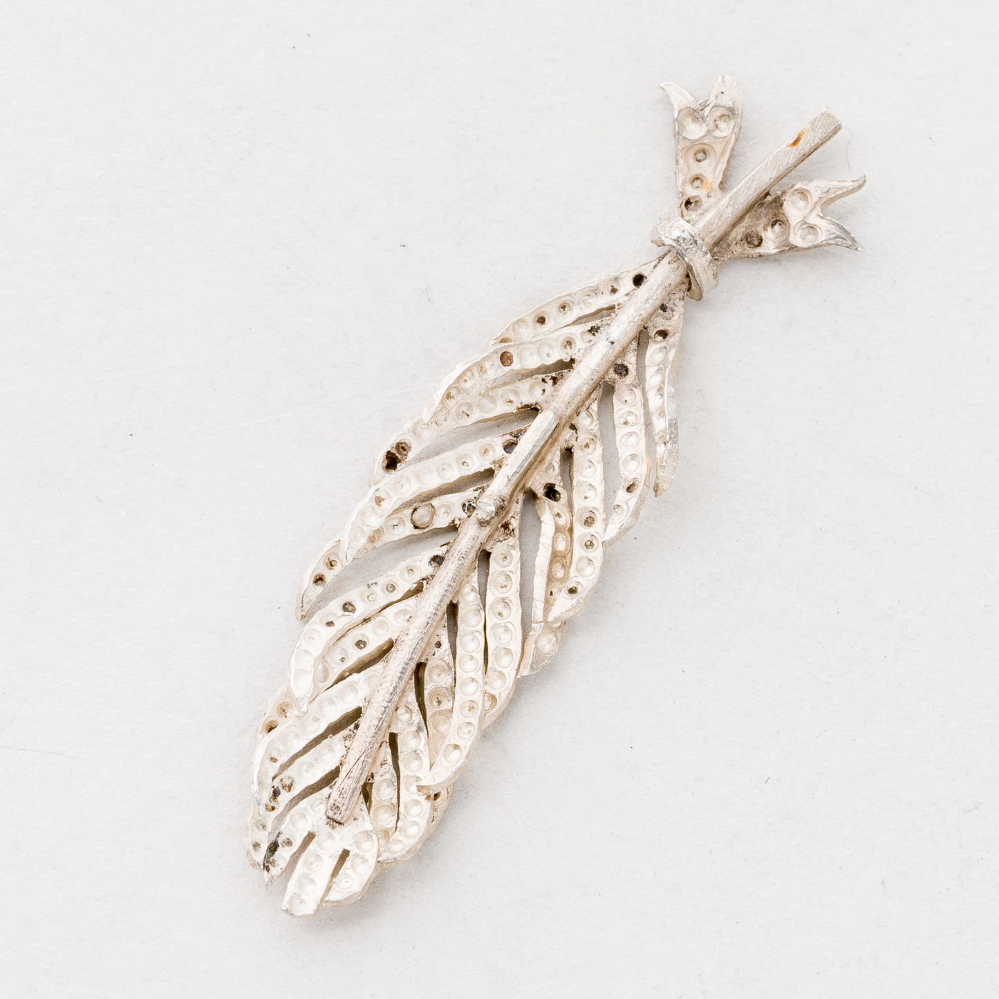 CNC: Anhänger Blattform Silber 3,14 g 5 cm1