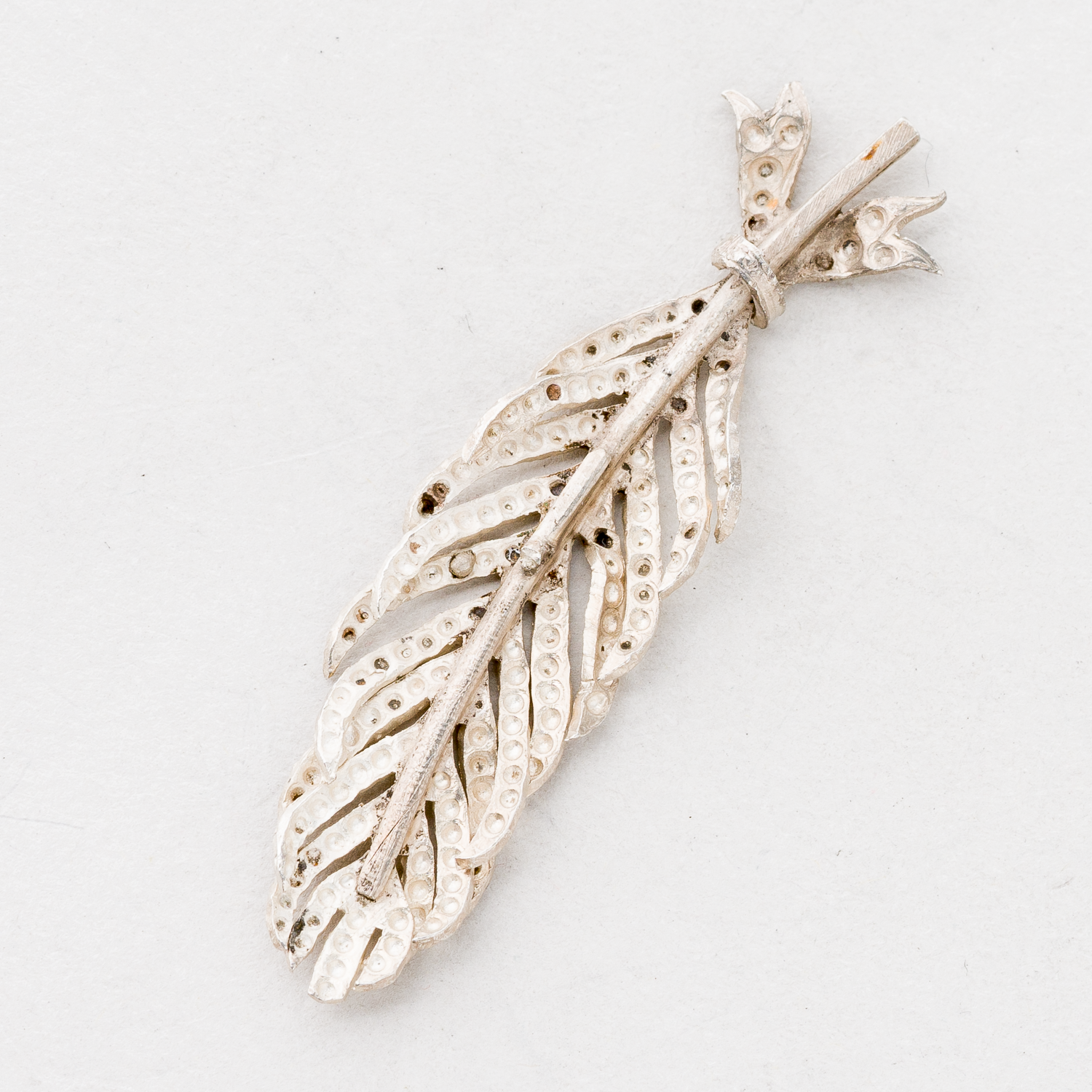CNC: Anhänger Blattform Silber 3,14 g 5 cm1