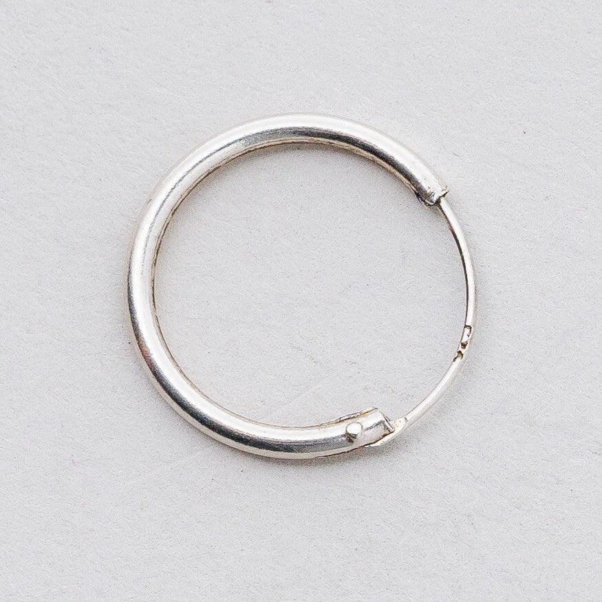 Einzelner Ohrring Creole Silber 0,33 g4