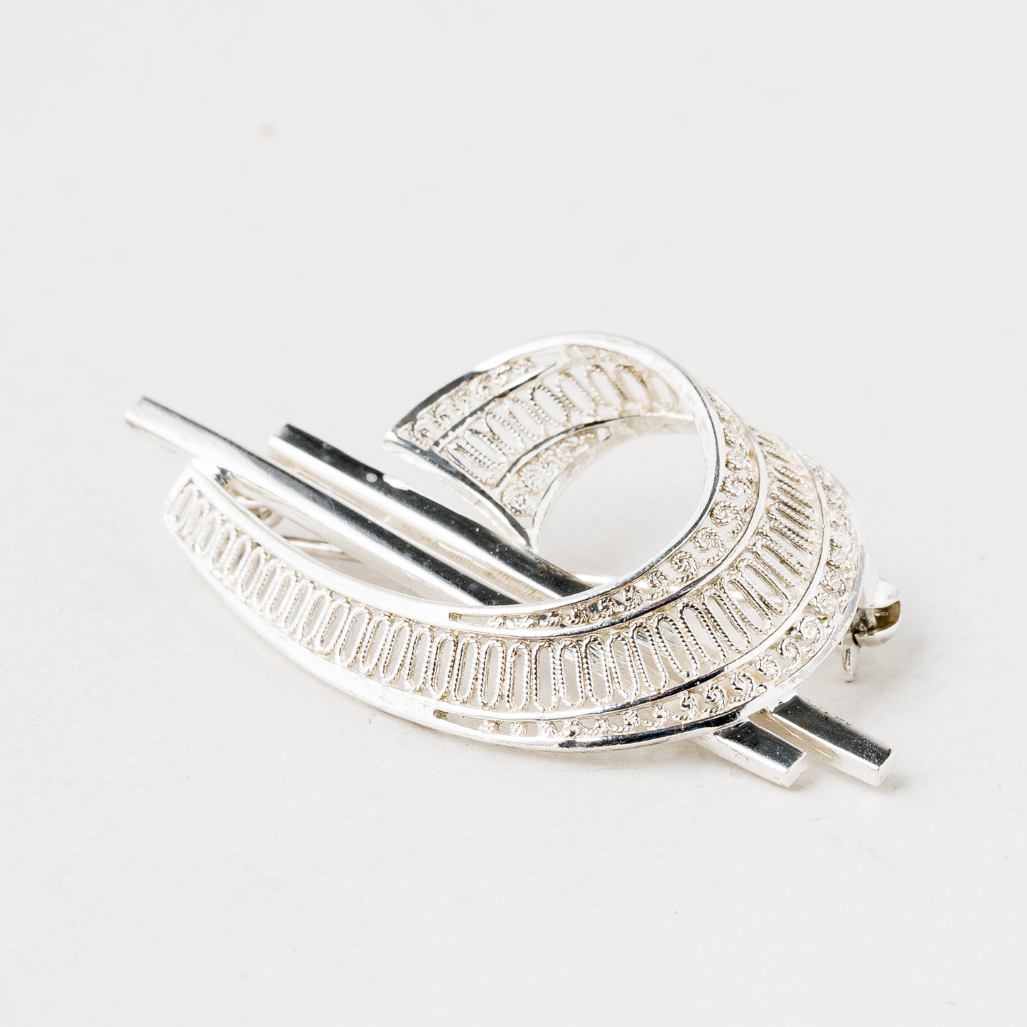 Brosche 800er Silber 5,08 g 5 cm0