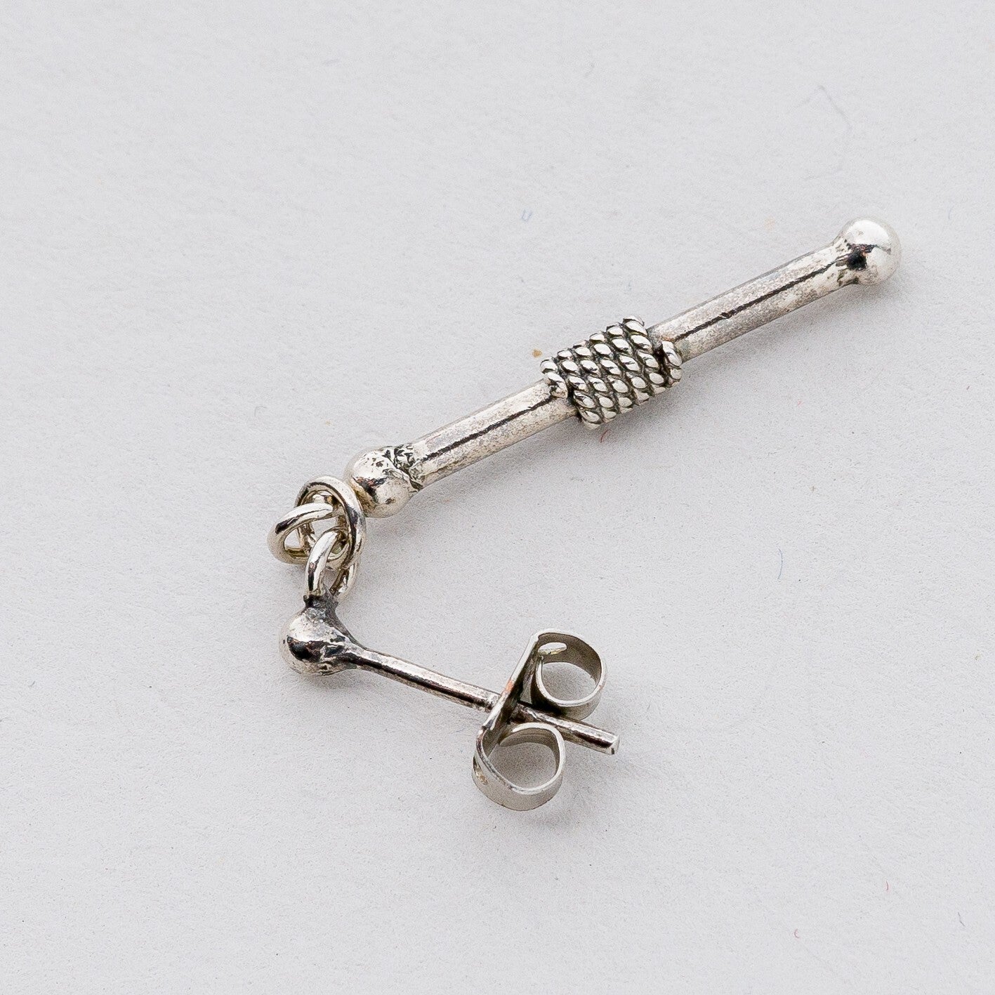 Einzelner Ohrring Hängeohrring Silber 1,32 g5