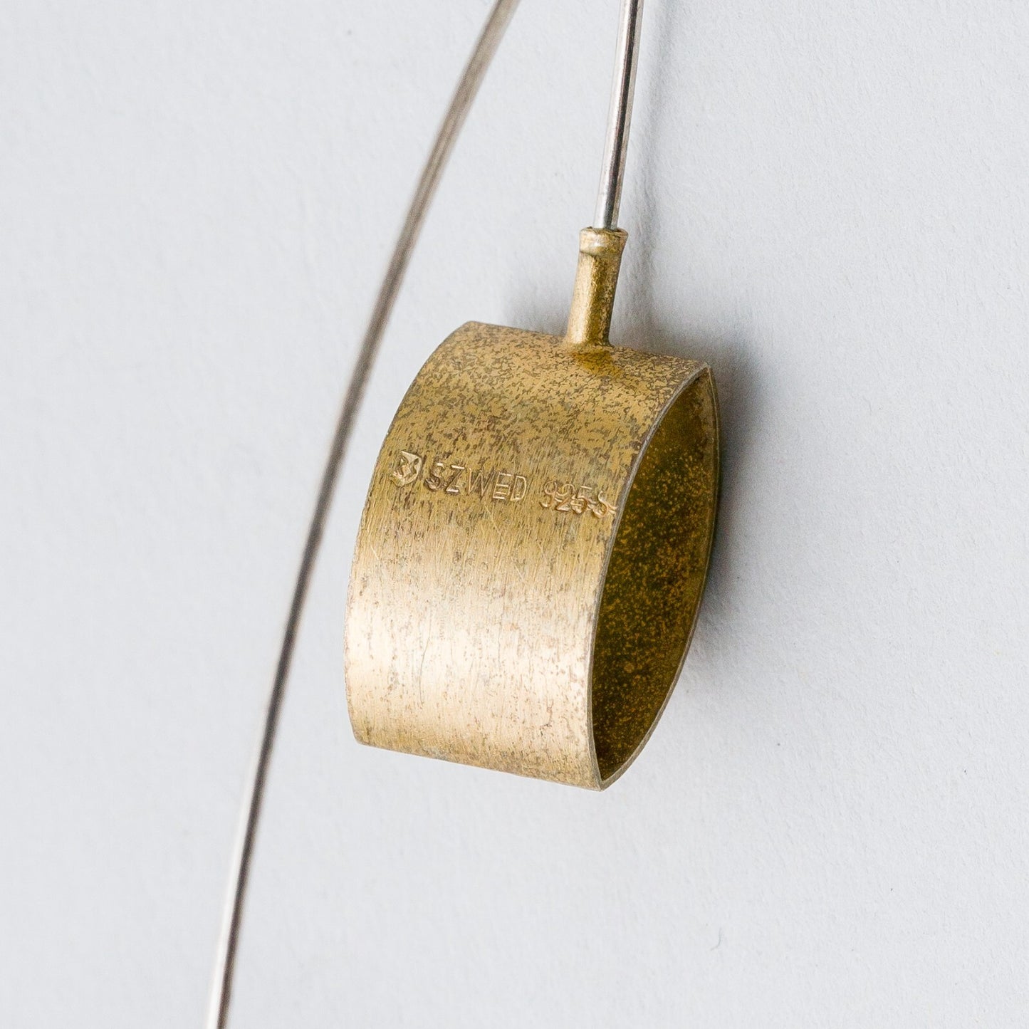 Einzelner Ohrring Hängeohrring Silber 925 2,2 g4