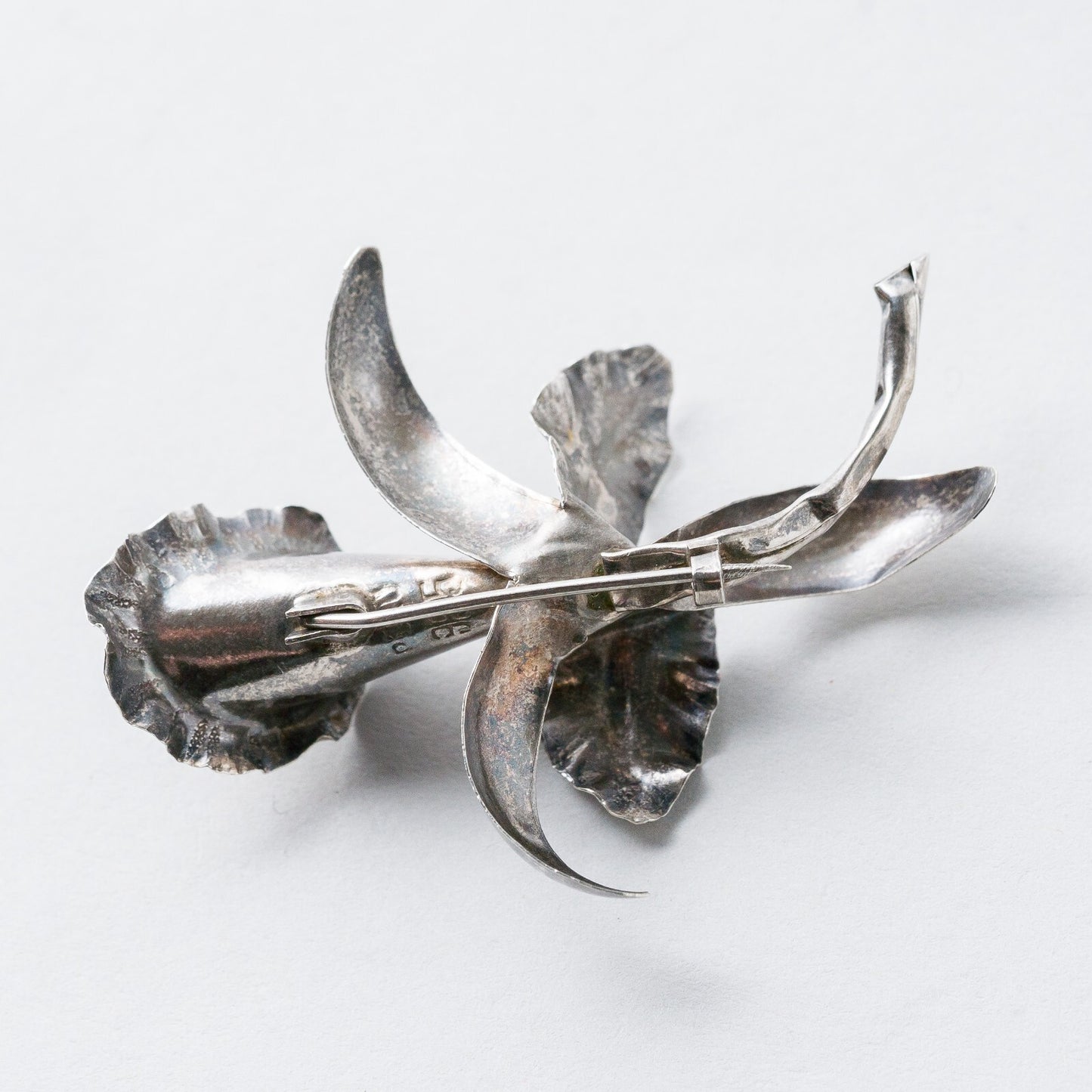 Silber Brosche Spange 925 Blume 4,7 cm 2,61 g5