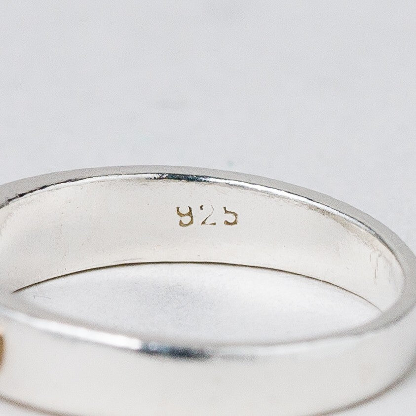 Silber Ring 925 Blauer Stein Größe 49 (15,6 mm Ø) 2,51 g6