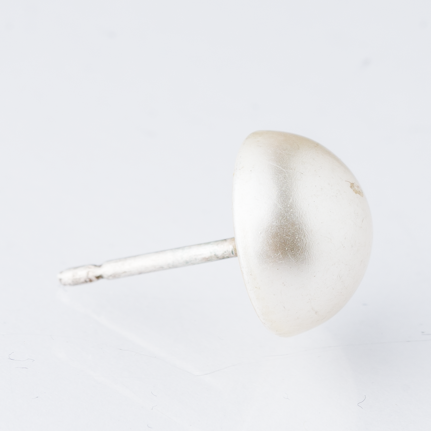 Einzelner Ohrring Ohrstecker Perle Silber 0,48 g1