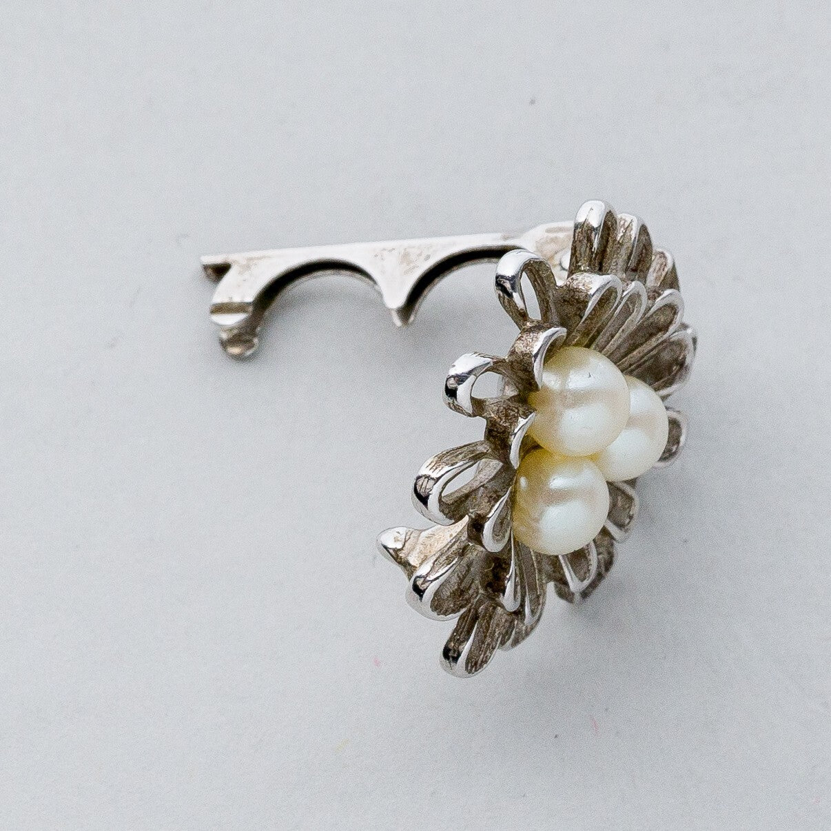 Silber Clip Tuchclip 925 Perlen 4,12 g5