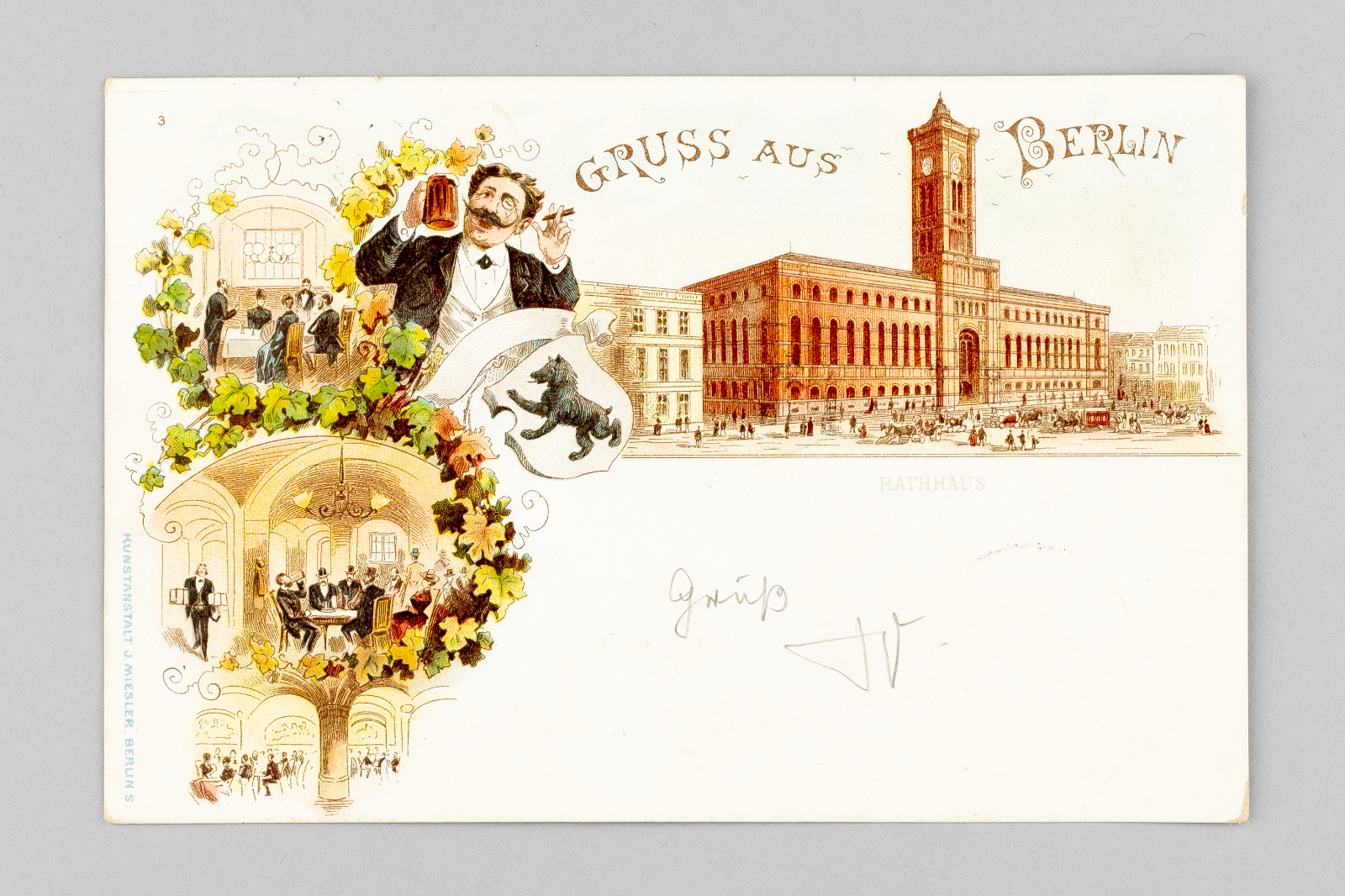 Ansichtskarte Gruss aus Berlin Rotes Rathaus 18980