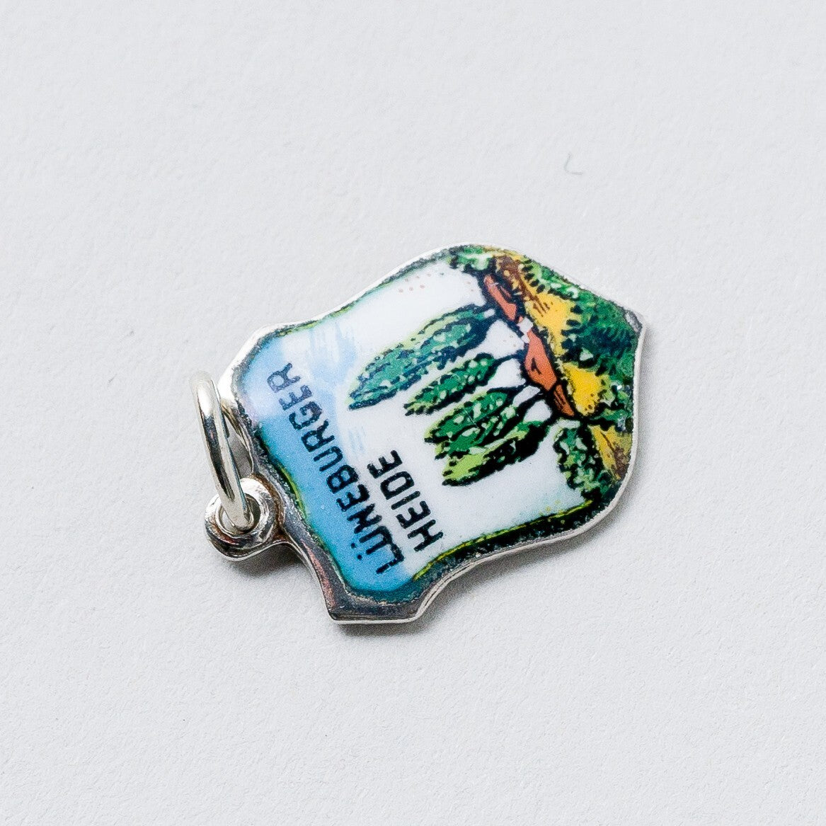 Anhänger 800 Silber Souvenir Anhänger Lüneburger Heide 1,5 cm 0,81 g2