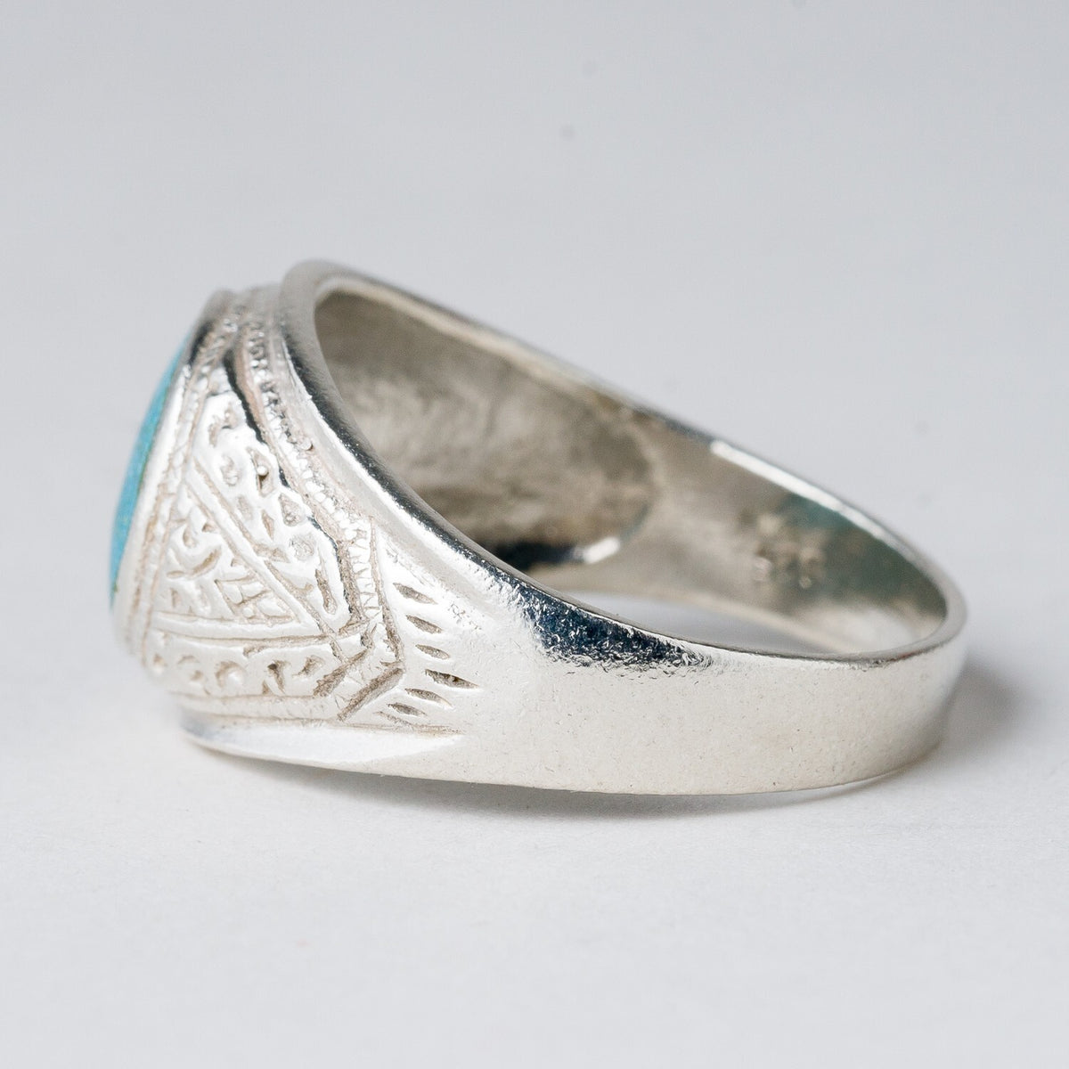 Silber Ring 925 Türkis Größe 64 (20,3 mm Ø) 5,8 g4