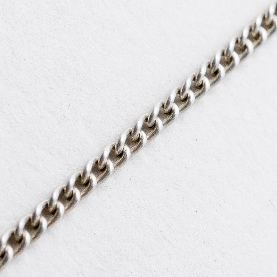 Silber Halskette 835 Panzerkette 1,7 mm 52 cm 3,96 g1