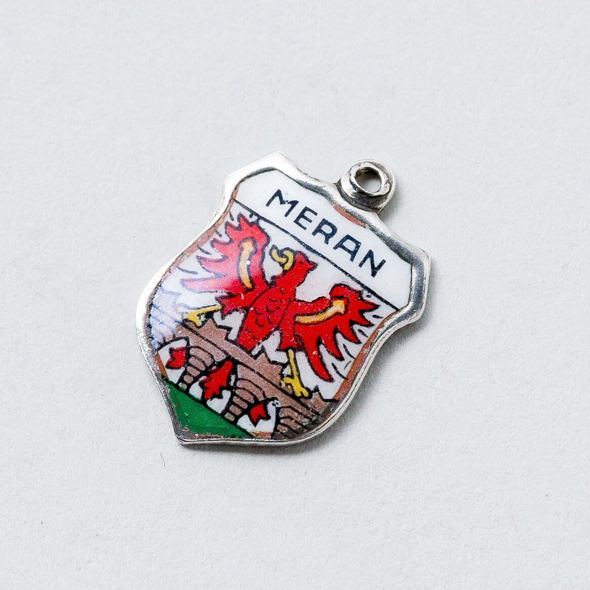 Anhänger 800 Silber Souvenir Anhänger Meran 1,5 cm 0,77 g0