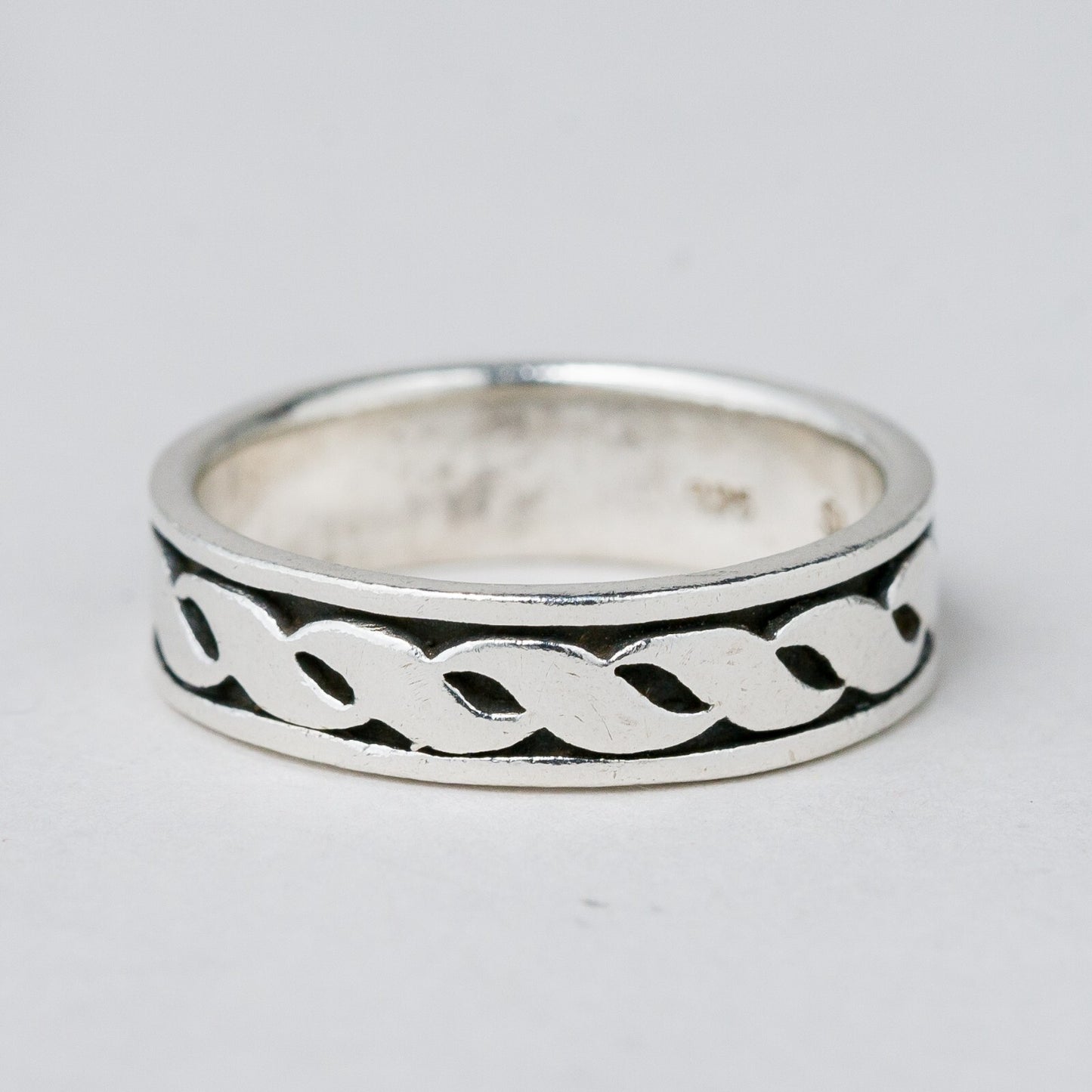 Silber Ring 925 Größe 59 (18,8 mm Ø) 5,21 g5