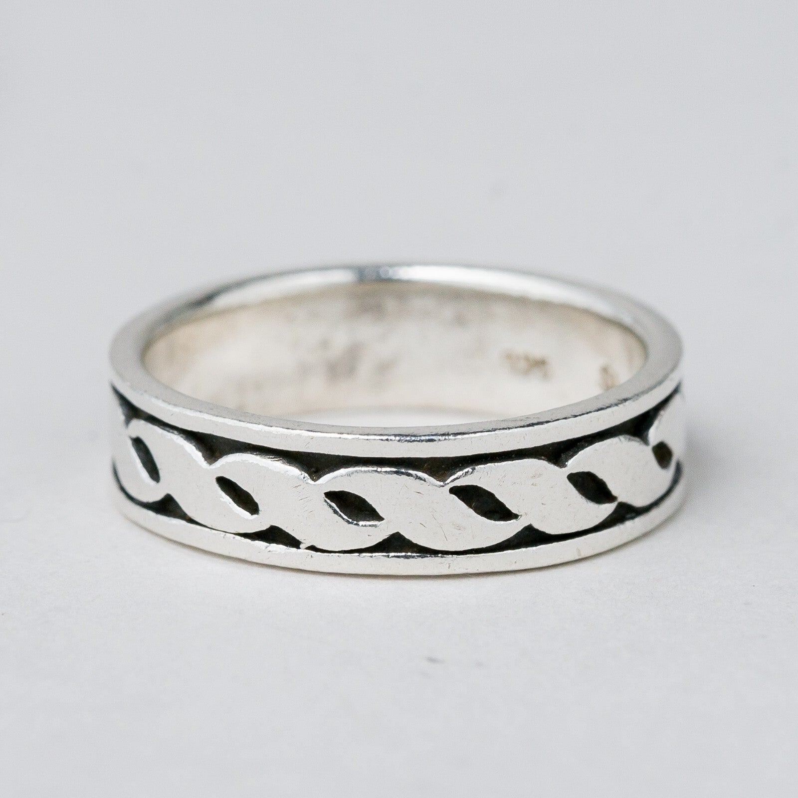 Silber Ring 925 Größe 59 (18,8 mm Ø) 5,21 g5