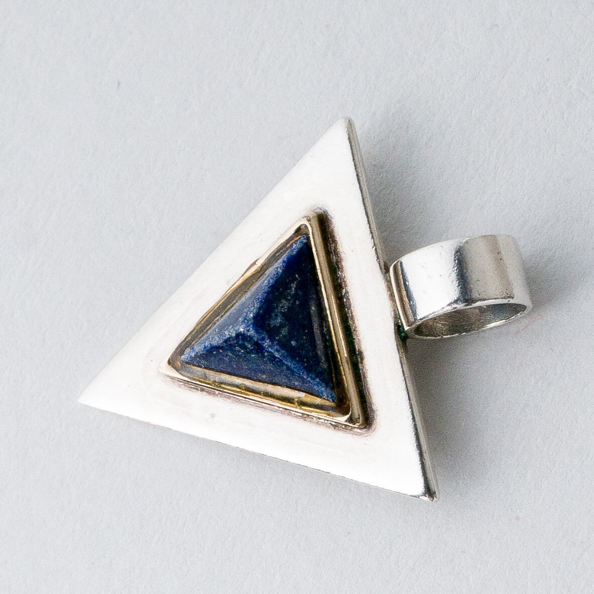 Silber Anhänger Kettenanhänger Blauer Stein 3 g1