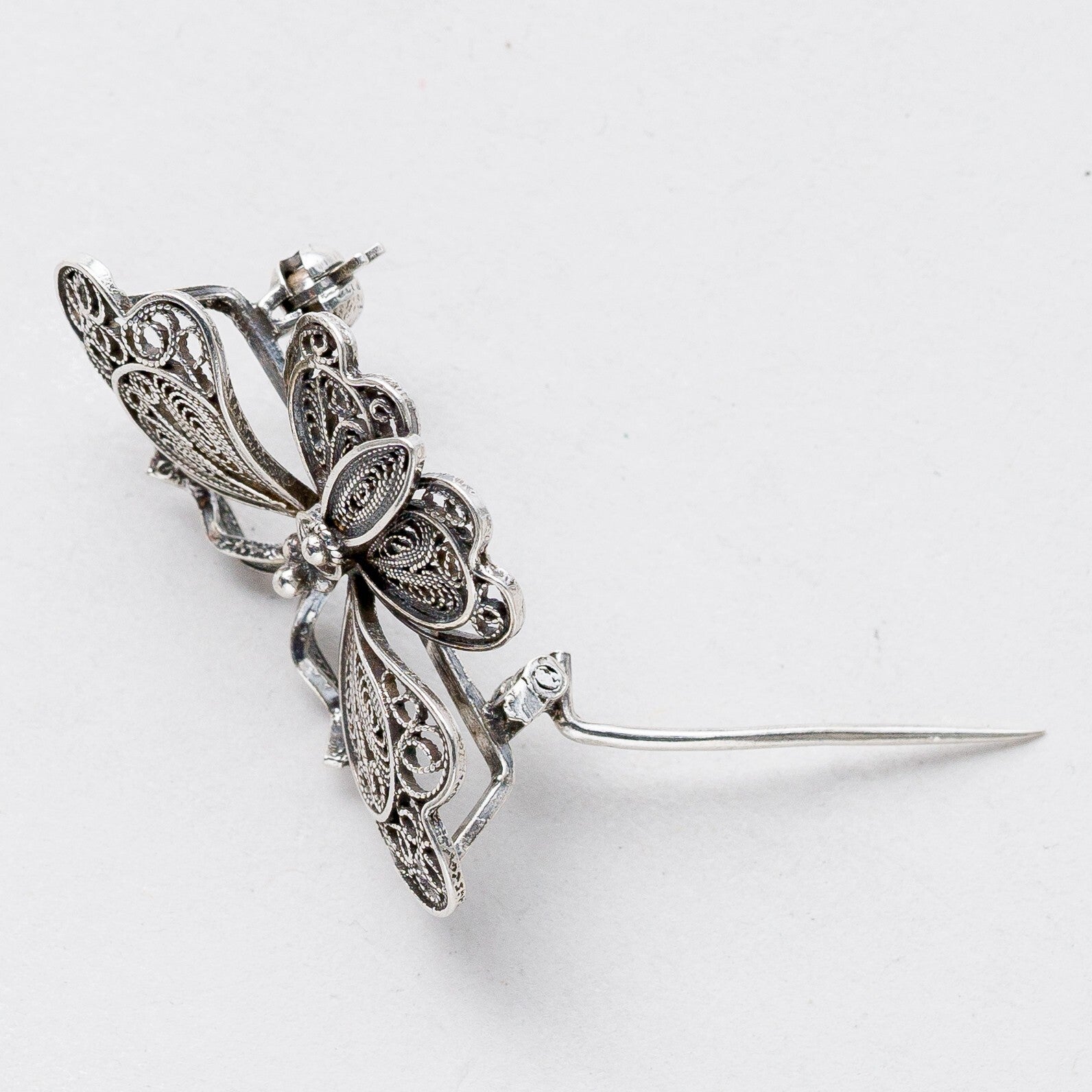 Brosche Silber Schmetterling filigran 3,3 cm 3,67 g8