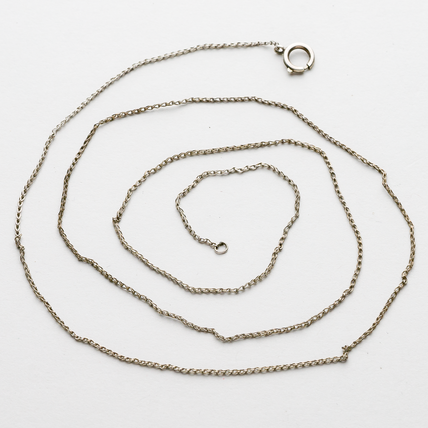 Halskette 1 mm Silber 1,96 g 63 cm1