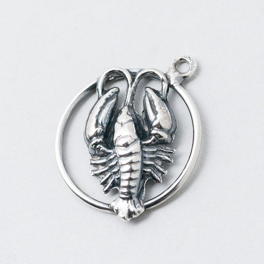 Anhänger 925 Silber Sternzeichen Krebs 2,2 cm 1,12 g0