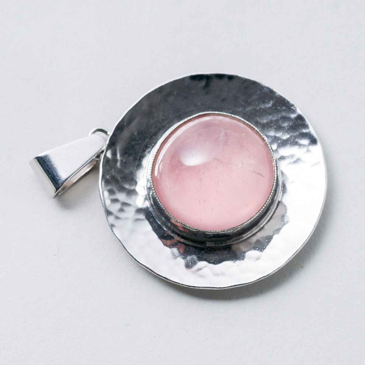 Anhänger Katja Lührs Schmuck (KLS) - Lübeck 835 Silber Rosa Stein 4,4 cm 10,39 g2