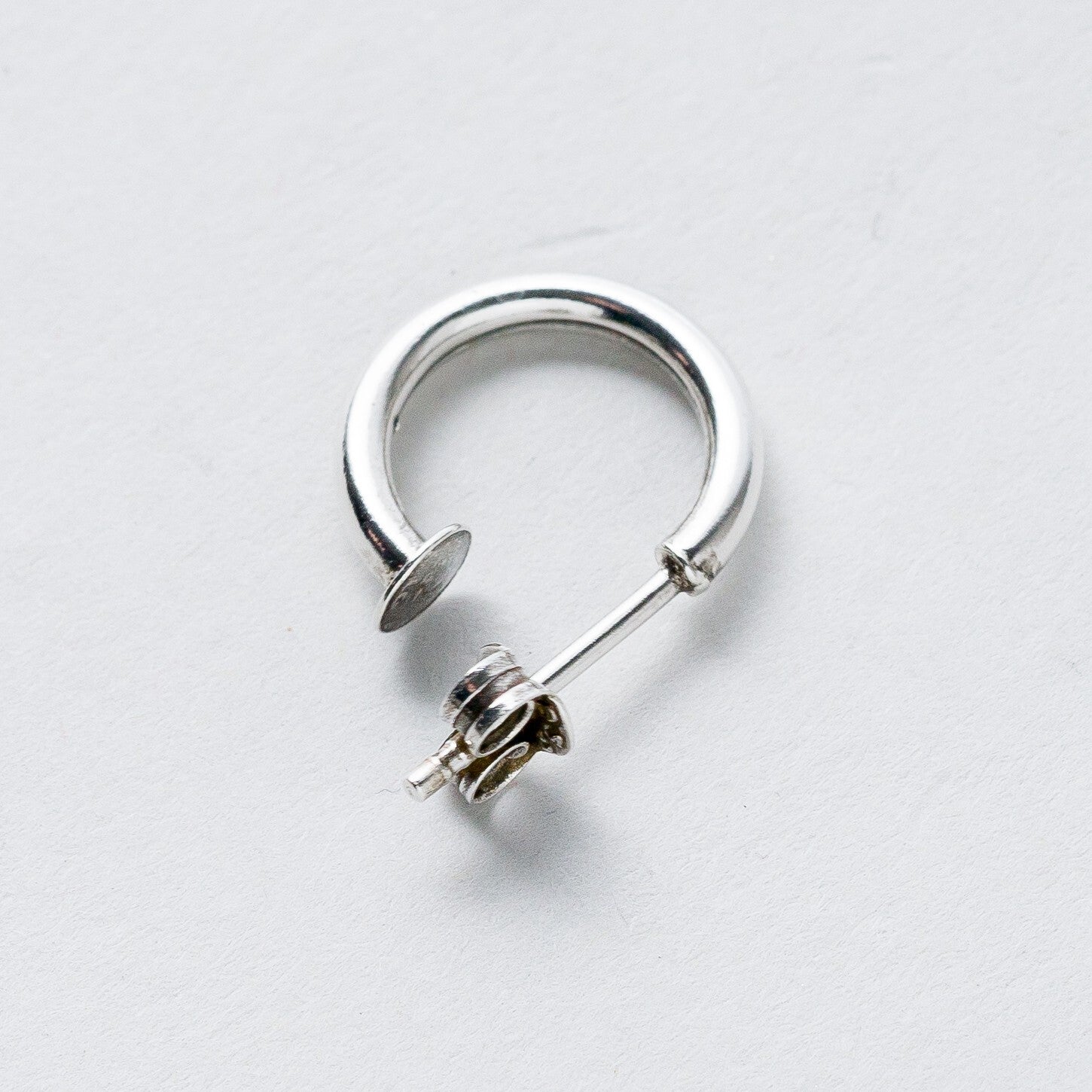 Einzelner Ohrring Creole Silber 0,63 g1