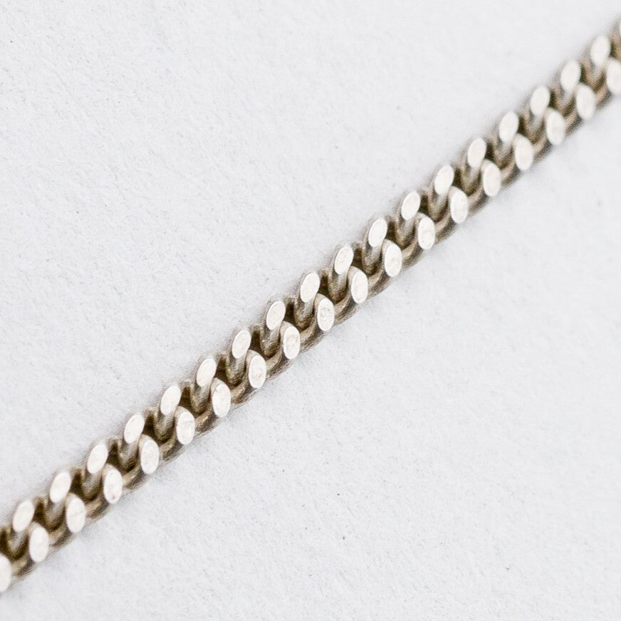 Silber Halskette 835 Panzerkette 1,6 mm 59 cm 4,68 g3
