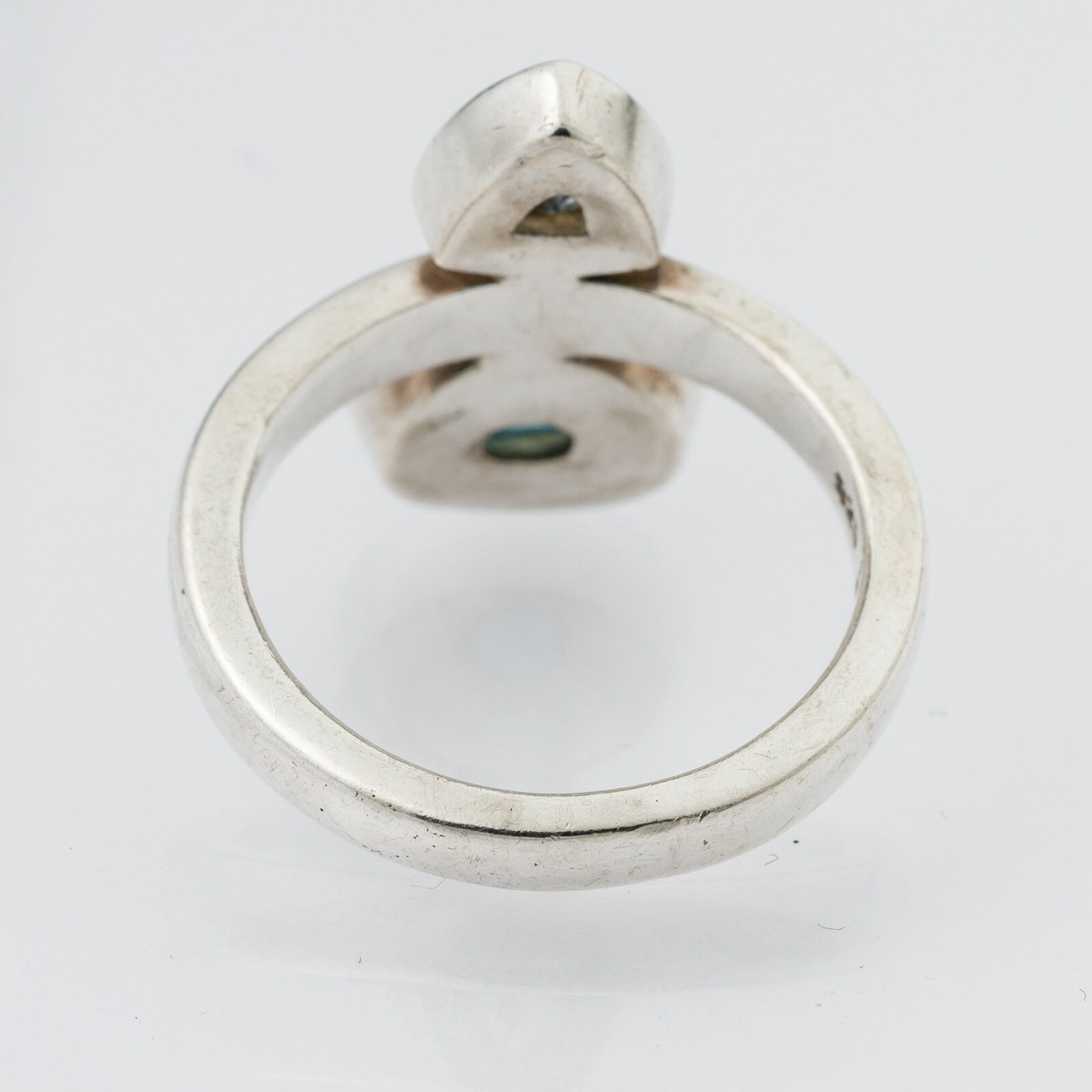 Silberring Blaue Steine 925er Silber 6,03 g Größe 51 (16,2 mm Ø)3