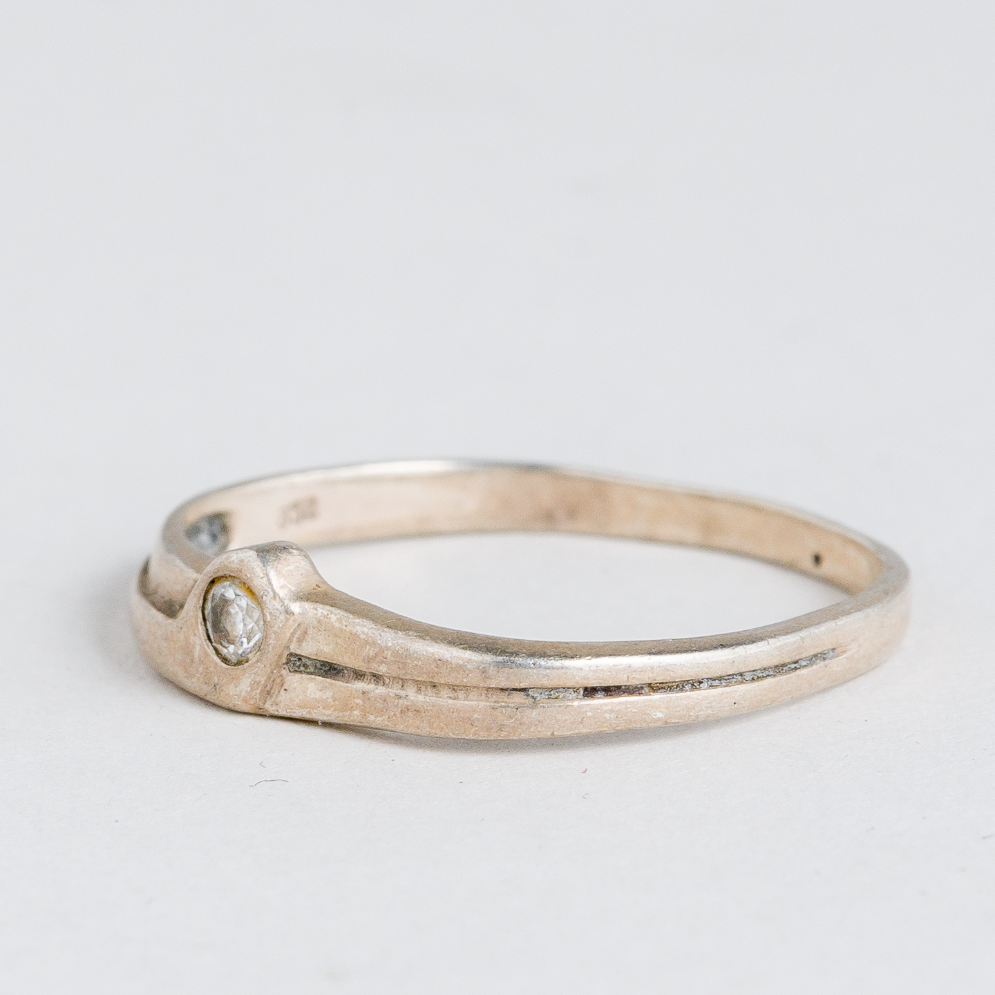 Ring 925er Silber 1,08 g Größe 55 (17,5 mm Ø)0