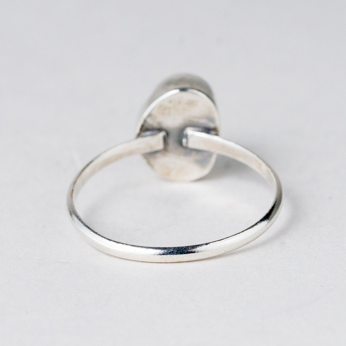Silber Ring Grüner Stein Größe 56 (17,8 mm Ø) 1,37 g3