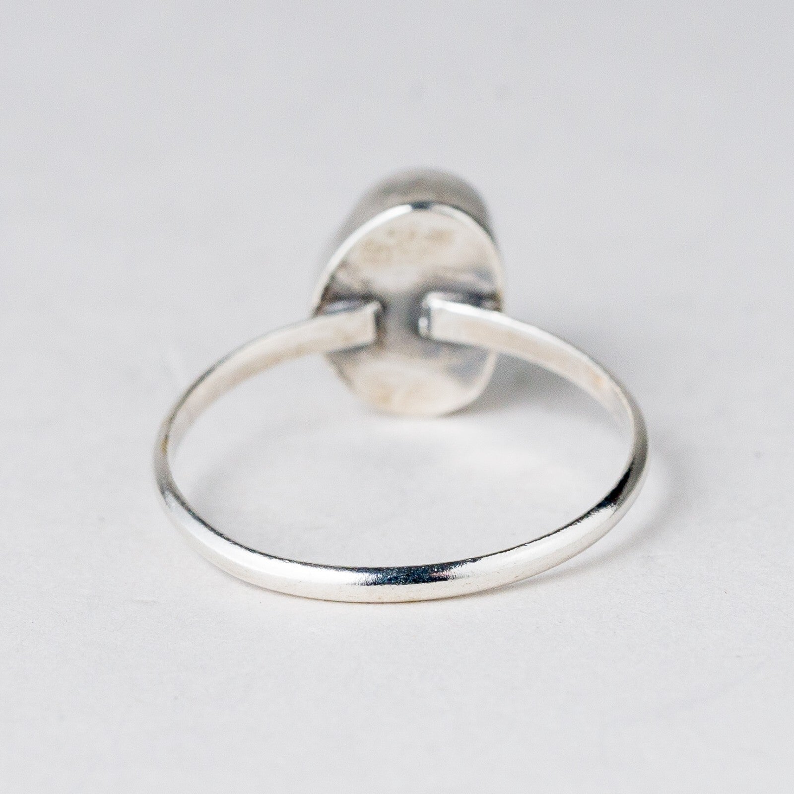 Silber Ring Grüner Stein Größe 56 (17,8 mm Ø) 1,37 g3