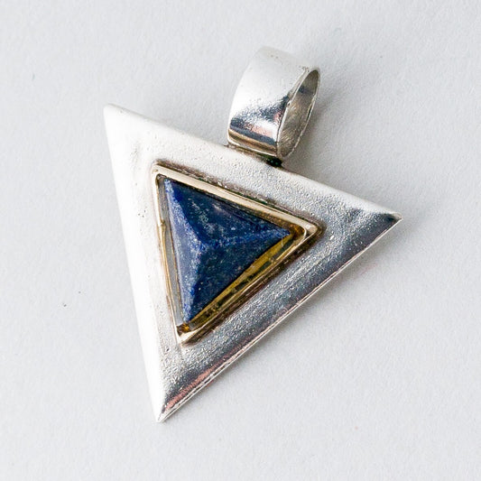 Silber Anhänger Kettenanhänger Blauer Stein 3 g0