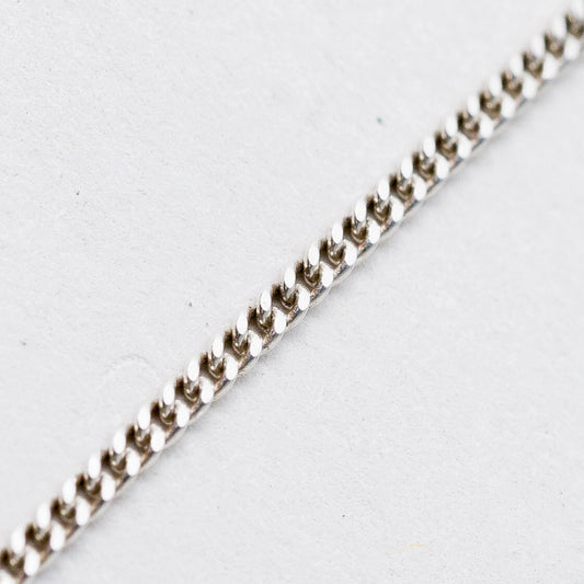 Silber Halskette 925 Panzerkette 1,4 mm 45 cm 2,43 g0