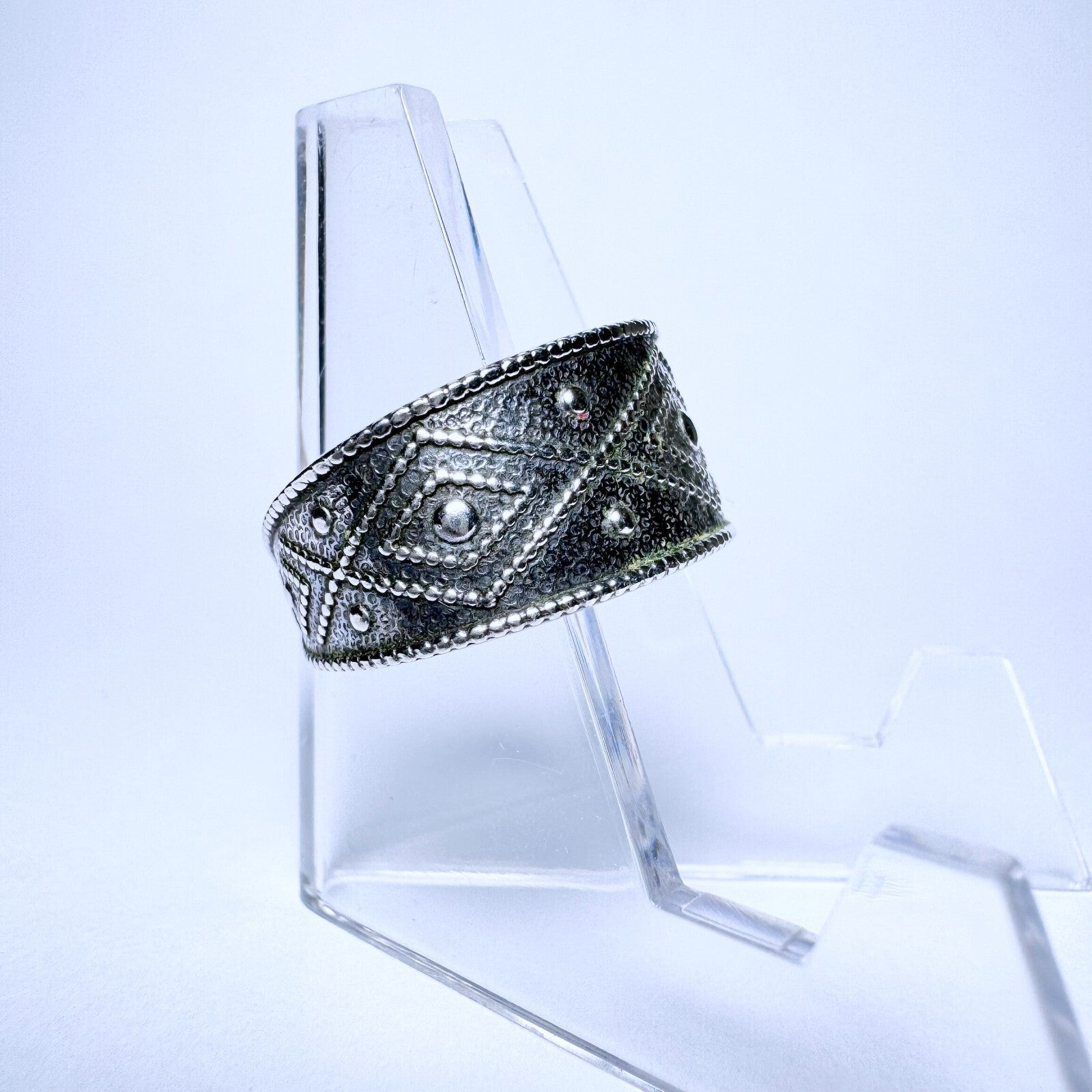 Ring 835er Silber Größe 58 Ethno Muster 2,93g5