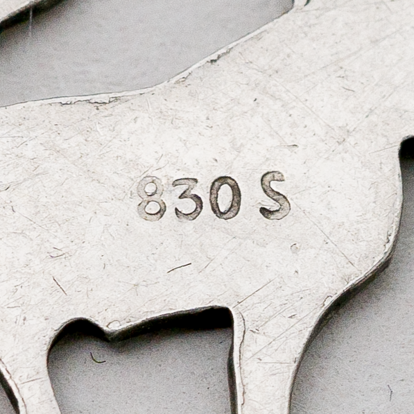 Anhänger Stier 830er Silber 0,96 g 1,5 cm2