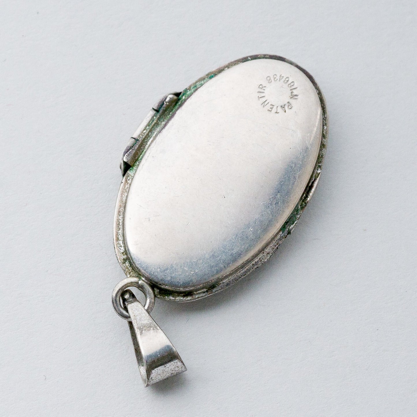 Silber Anhänger Kettenanhänger 835 Medaillon Florale Gravur 6,21 g5