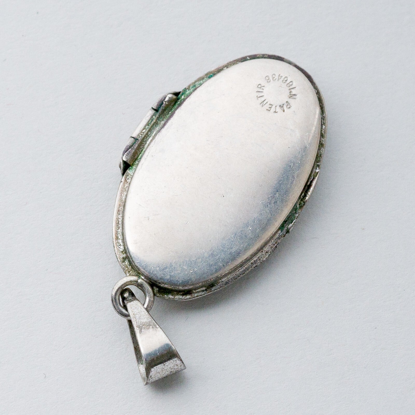 Silber Anhänger Kettenanhänger 835 Medaillon Florale Gravur 6,21 g5
