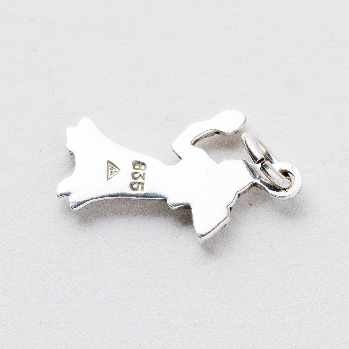 Anhänger 835 Silber Frau mit Bürste und Spiegel 1,8 cm 0,86 g4