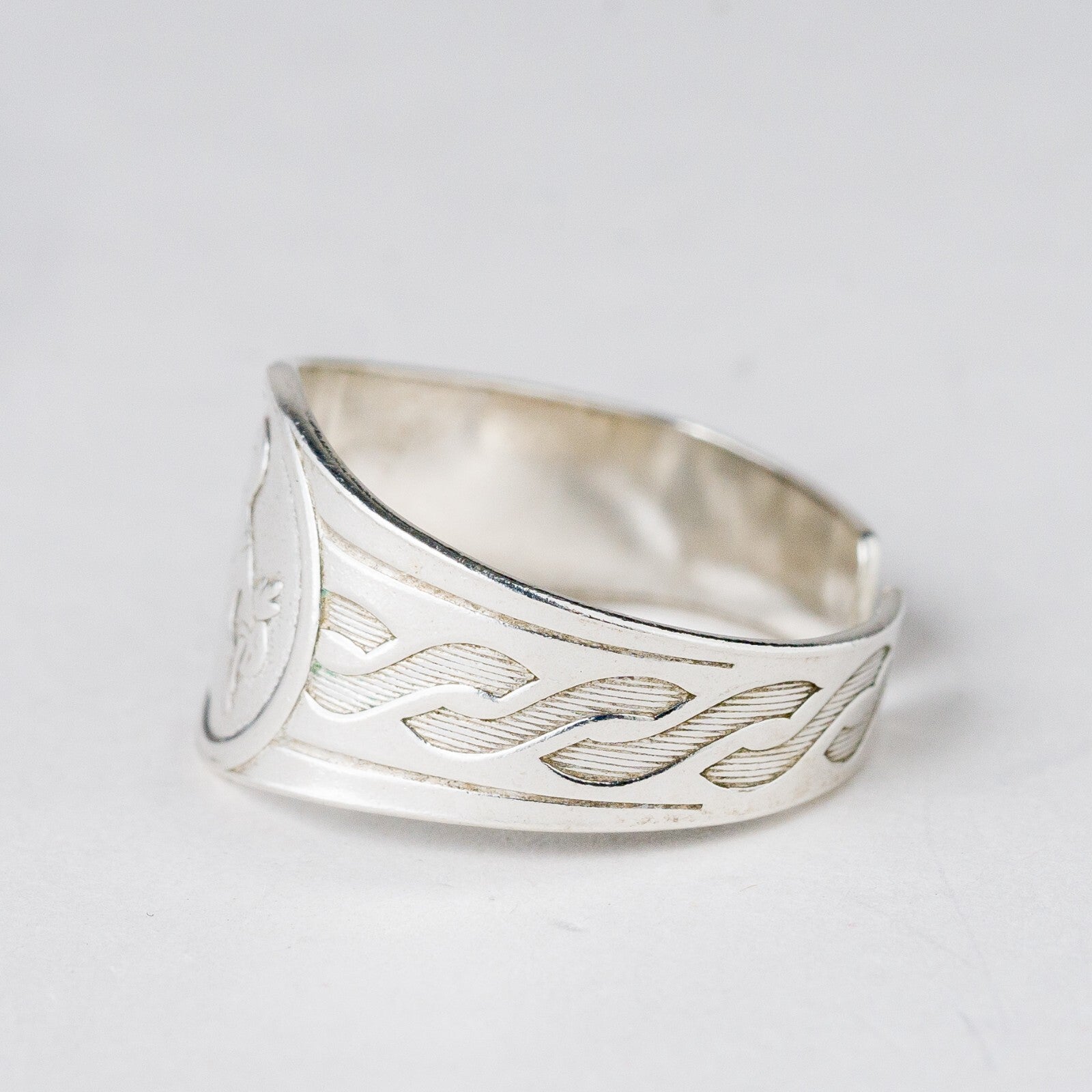 Silber Ring 830 Größe flexibel ca. 56 2,83 g1