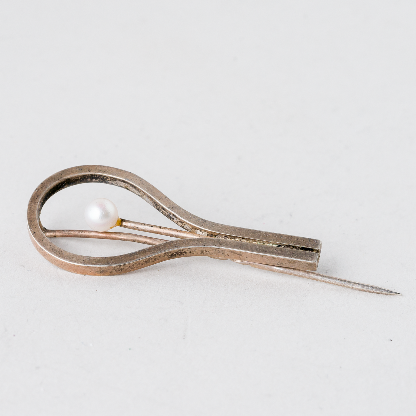 Anstecknadel Perle 800er Silber 4,59 g 5 cm0