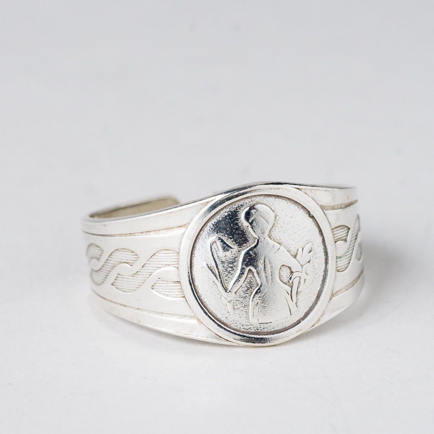 Silber Ring 830 Größe flexibel ca. 56 2,83 g5