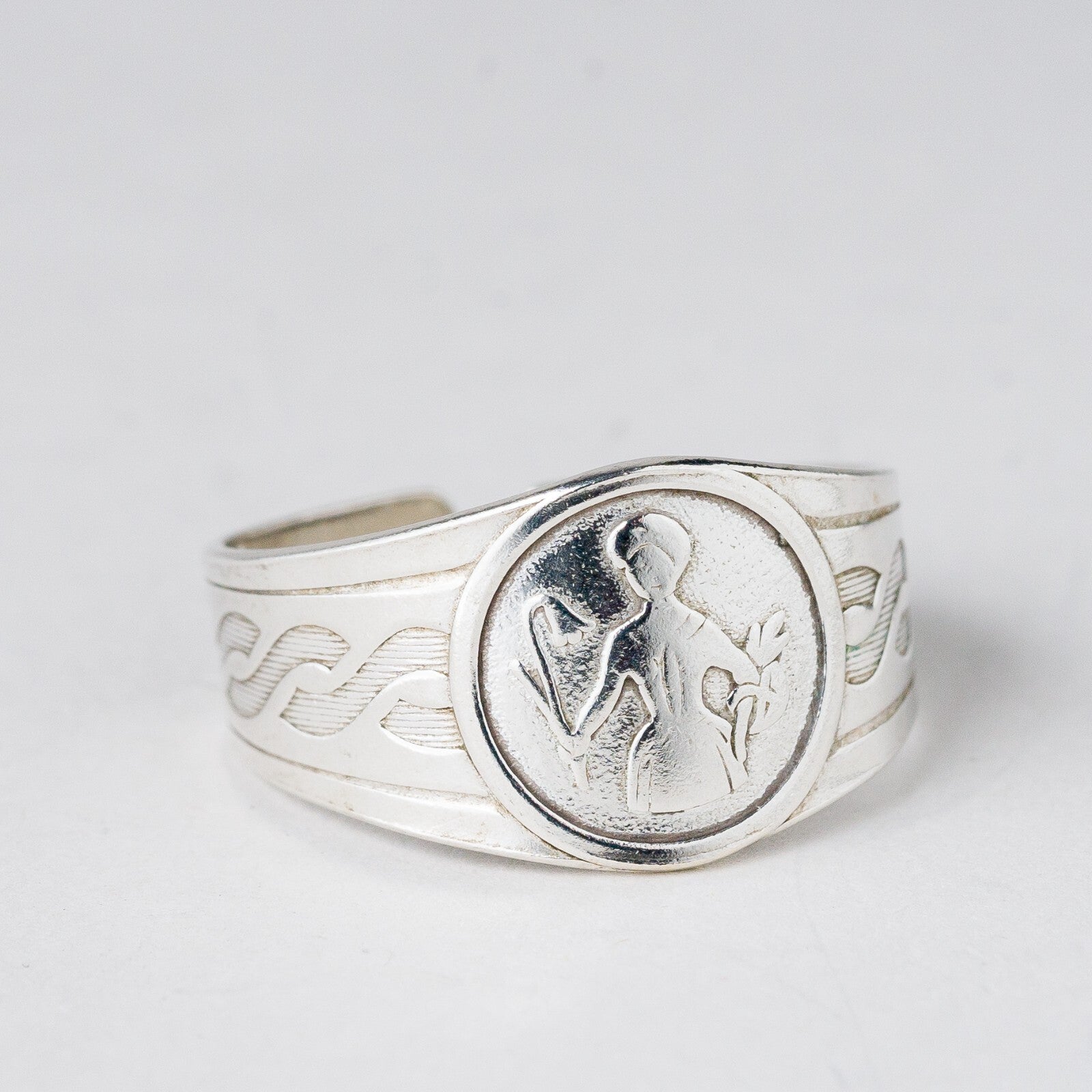 Silber Ring 830 Größe flexibel ca. 56 2,83 g5