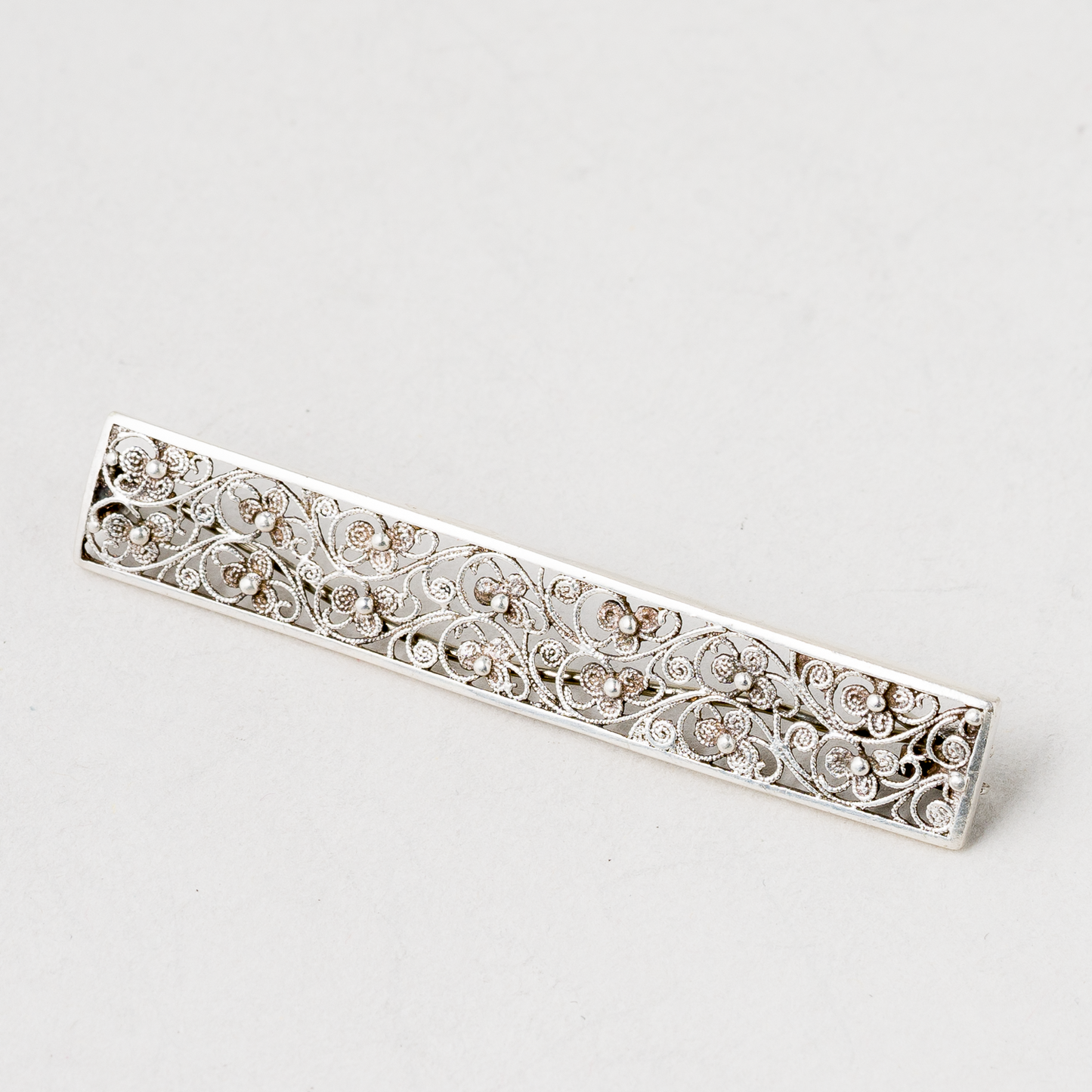 Brosche 835er Silber 2,55 g 5 cm0