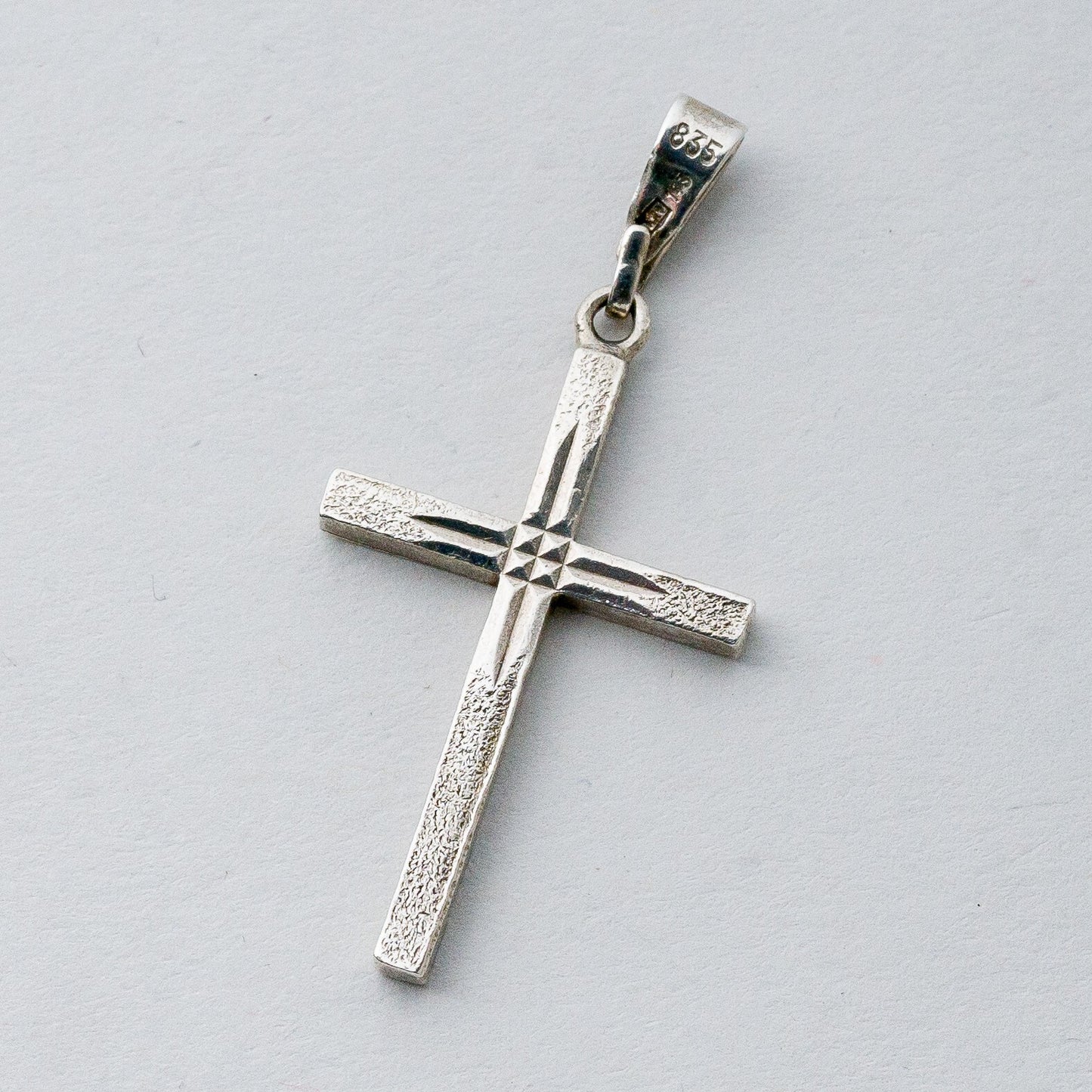Silber Anhänger Kettenanhänger 835 Kreuz 1,69 g0