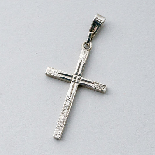 Silber Anhänger Kettenanhänger 835 Kreuz 1,69 g0