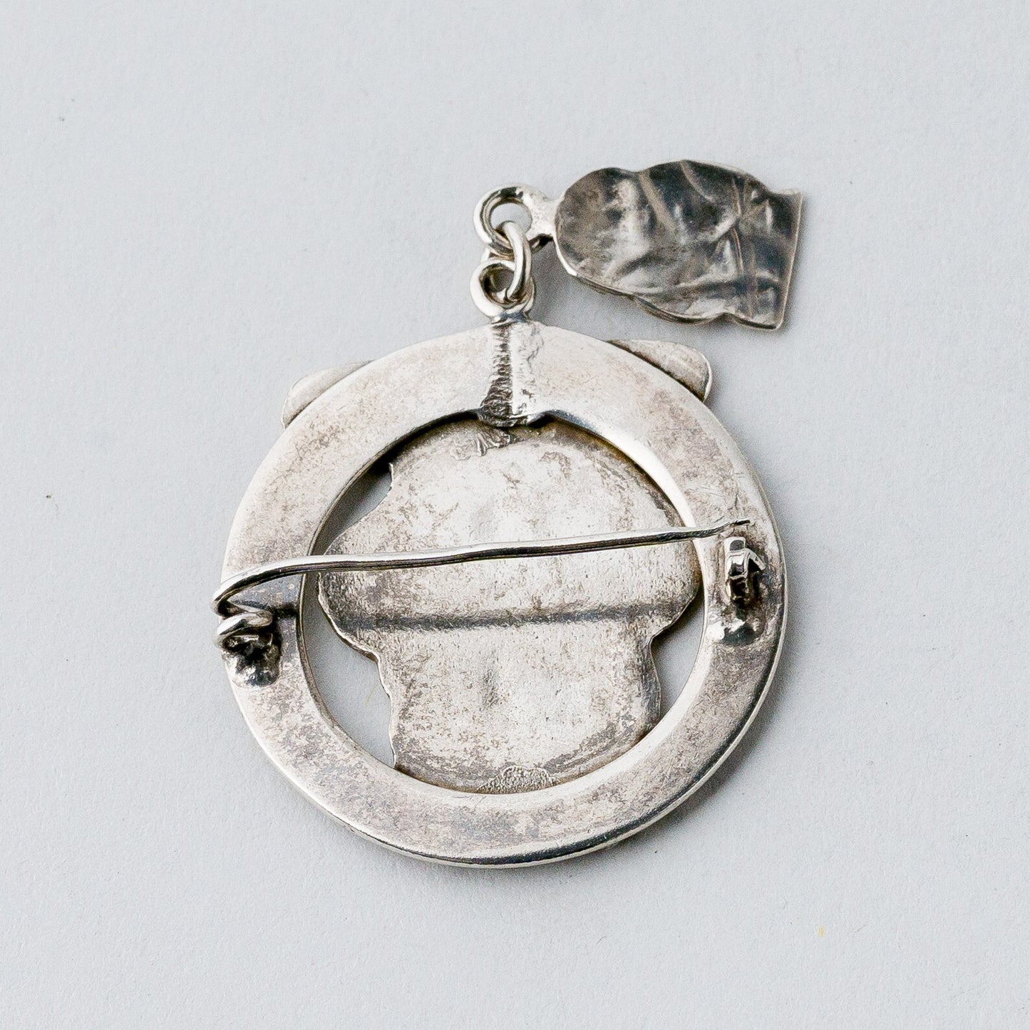 Silber Brosche Spange Kopf 7,72 g4