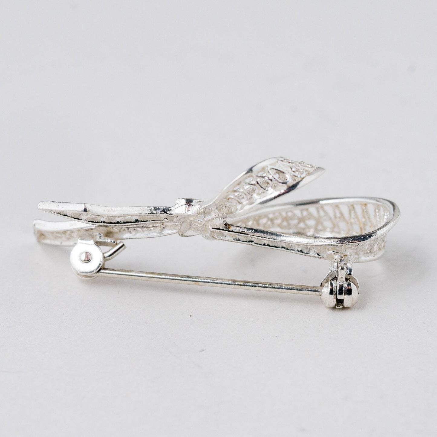 Silber Brosche 835 Schleife 3,9 cm 3,75 g2