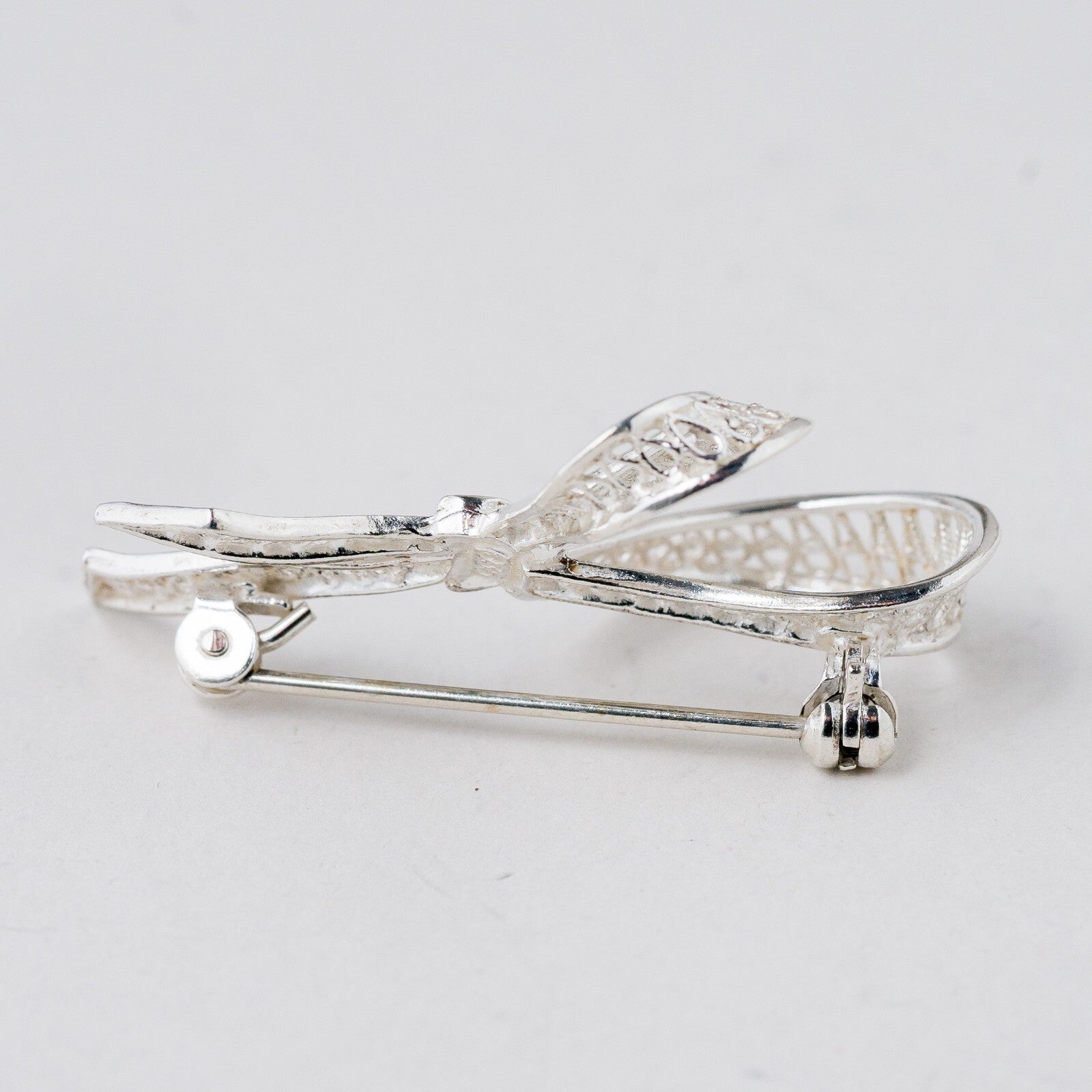 Silber Brosche 835 Schleife 3,9 cm 3,75 g2